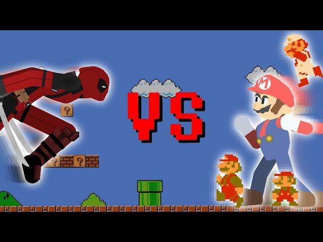 Deadpool vs Super Mario Stickman Animation | Stick Nodes | Pioneer Animations