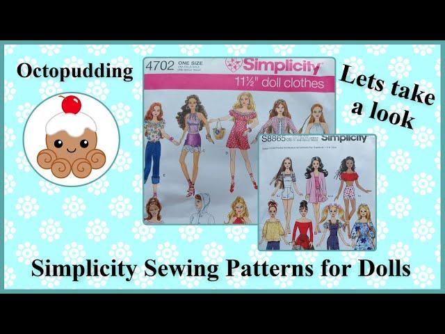 Simplicity Sewing Patterns for Dolls My First purchase