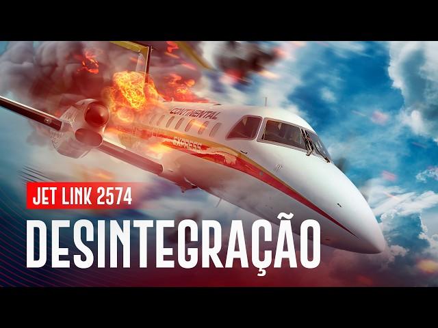 O Brasília que se DESINTEGROU em Pleno Voo - Jetlink 2574 | EP. 1284