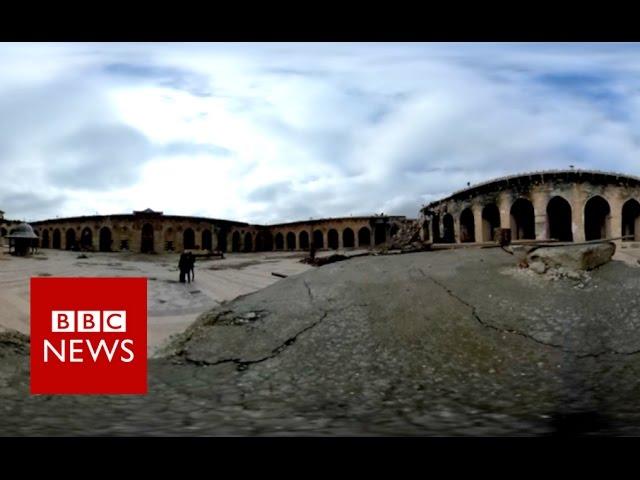 What's left of Aleppo's Great Mosque? (360 video) BBC News