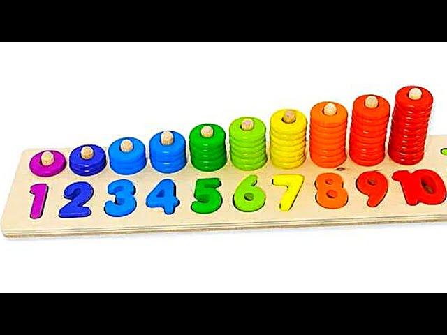 Best learn Numbers with Counting Rings. Best Educational Videos for Toddlers