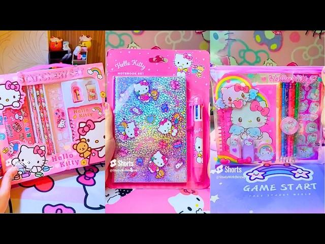 Hello Kitty Stationery Set Satisfying Unboxing ASMR 