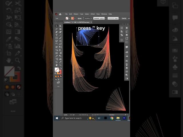 Wow amazing  design in illustrator #youtubeshorts #tutorial #illustrator #alanwalker #trending