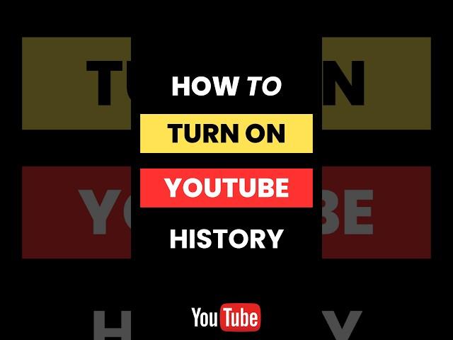 How Do I Turn On YouTube History?