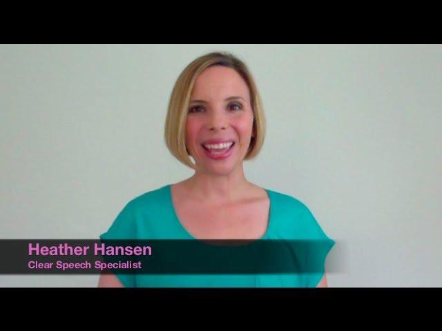 Welcome to the Pronunciation Mastery Program with (Heather Hansen)