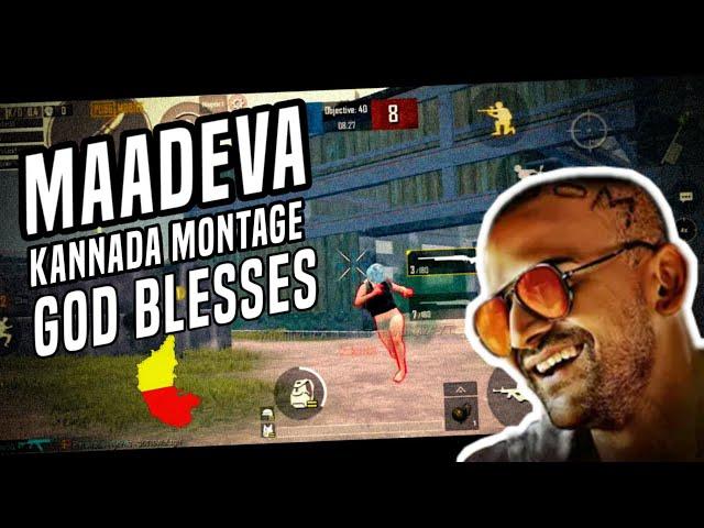 MAADEVA | A PUBG MOBILE MONTAGE | KANNADA MONTAGE |  TDM QUICK SCOPES | GOD BLESSES | POPCORN MONKEY