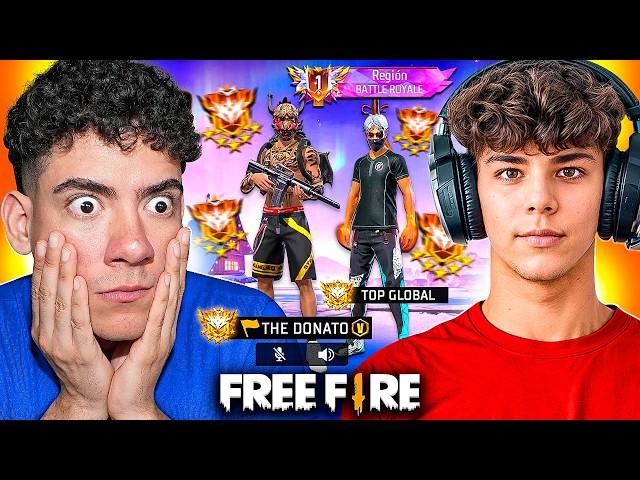 JUGUÉ FREE FIRE CON UN TOP GLOBAL DE 80.000 PUNTOS Y PASO ESTO !! - TheDonato