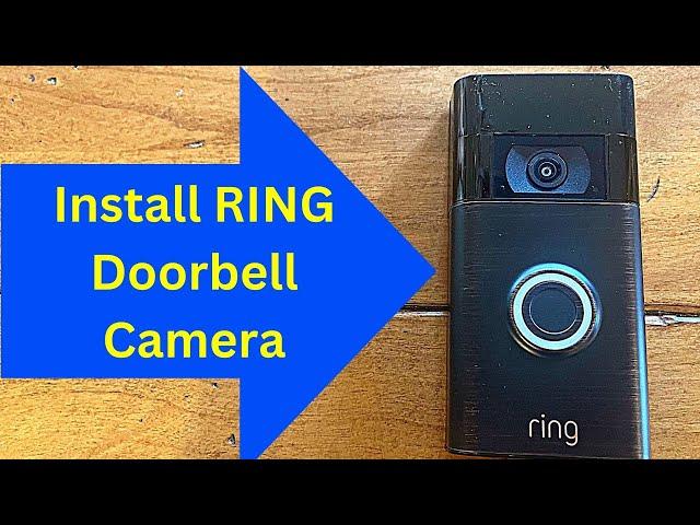 RING Doorbell Battery Camera Install 1080p HD Video