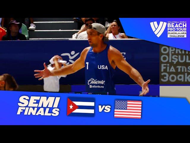 Diaz/Alayo vs. Crabb Tr./Brunner - Semi Final Highlights Guadalajara 2024 #BeachProTour