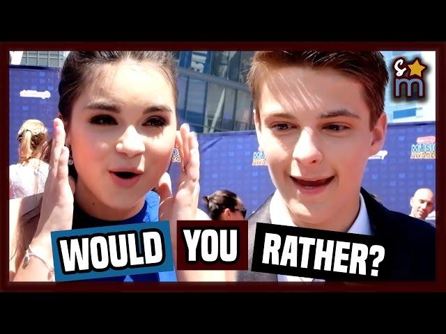 Celebs Play WOULD YOU RATHER? at the 2017 RDMAs | Shine On Media