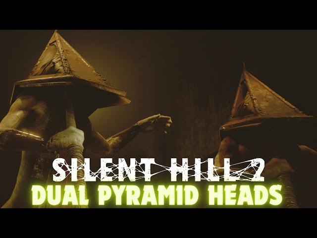 Silent Hill 2 Remake - Dual Pyramid Heads Boss Fight | HARD DIFFICULTY