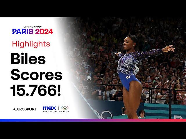 Team USA's Simone Biles NAILS the double Yurchenko Pike  | #Paris2024 #Olympics