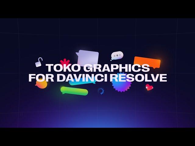 Introducing Toko Graphics Pack for Davinci Resolve