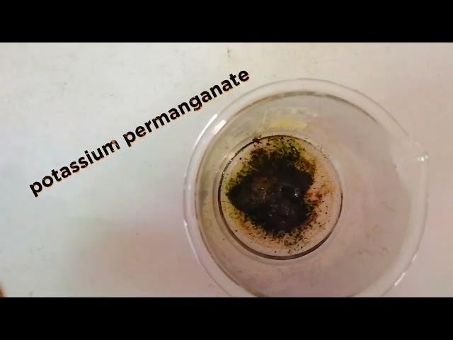 crazy reaction between sulphuric acid and potassium permanganate