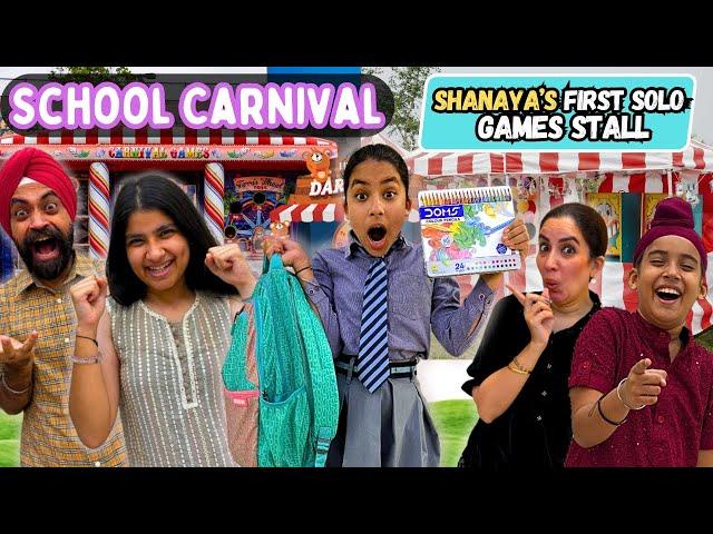 Shanaya’s First Solo Games Stall At School Carnival | RS 1313 VLOGS | Ramneek Singh 1313