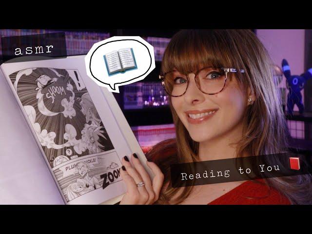 ASMR  Relaxing Comic Reading (Chapter 2)! Artwork Tracing, Paper Smoothing & Page Turning Sounds