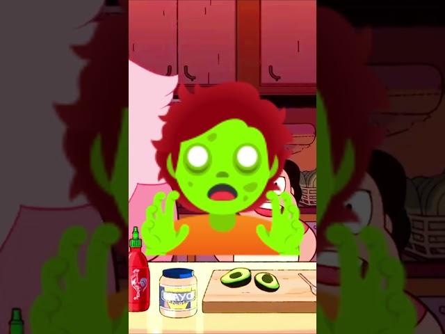 THIS IS HOW STEVEN UNIVERSE WOULD LOOK IF BITTEN BY A ZOMBIE !‍️ #shorts  #zombie #stevenuniverse