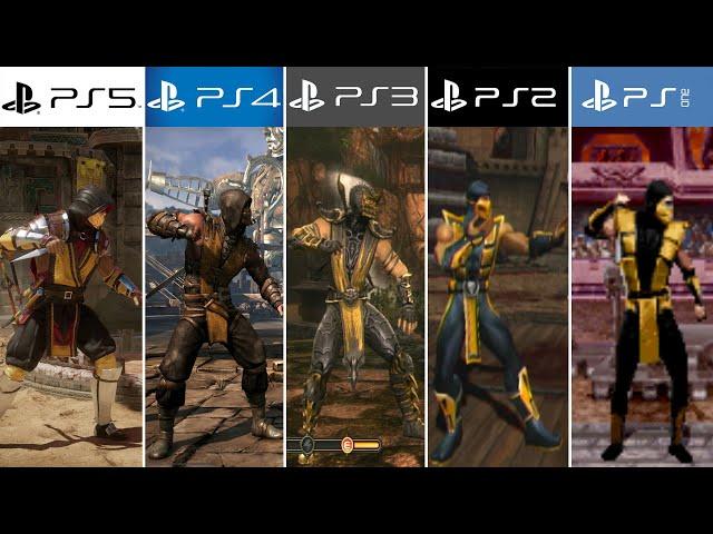 PS5 vs PS4 vs PS3 vs PS2 vs PS1 | MORTAL KOMBAT (4k 60fps)