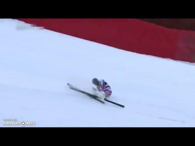 Matthias Mayer crash/Val Gardena/19 Dec.2015