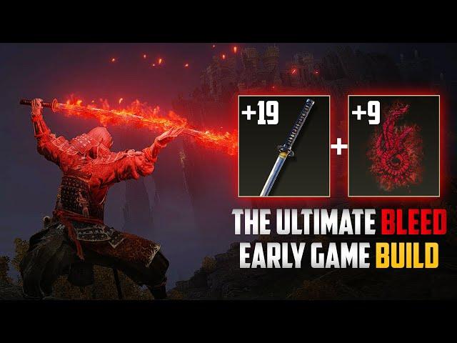 The Best Faster Bleed Nagakiba Bloodflame Early Game Build in Elden Ring | Elden Ring Best Build