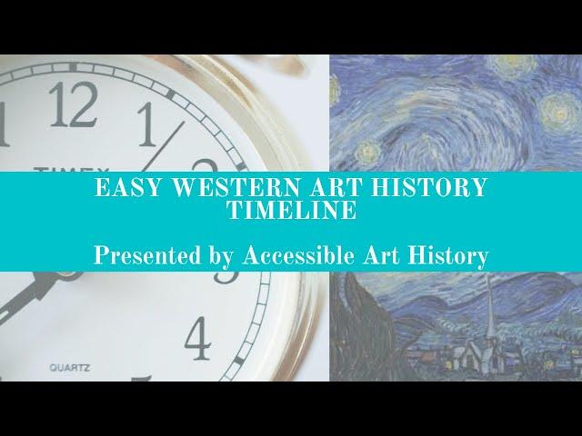 Easy Western Art History Timeline