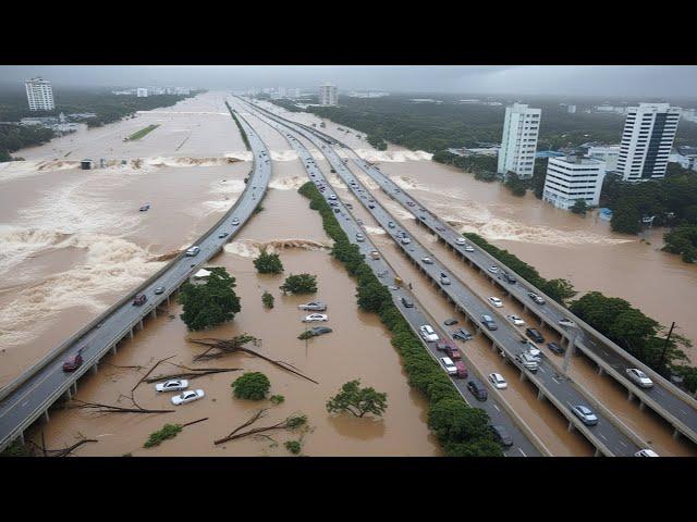 Philippines is sinking 4 meters! Water levels reach rooftops, Flooding in Bicol