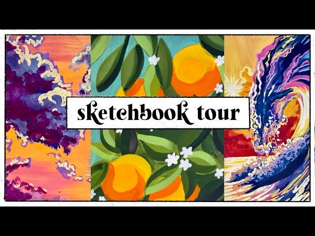 Gouache Sketchbook Tour 2021