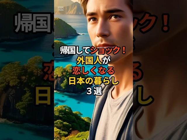 外国人が恋しくなる日本の暮らし3選 #雑学 #海外の反応