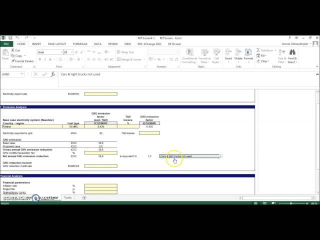 RETScreen tutorial video