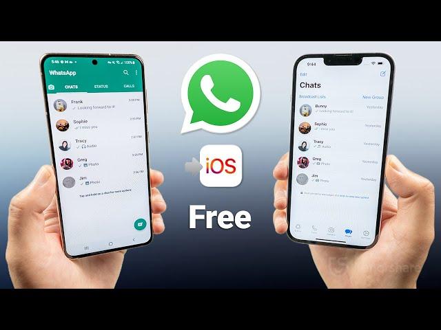 Transfer WhatsApp from Android to iPhone 2024 [Official Free Method]