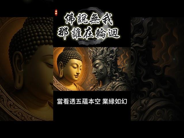 佛說無我，那誰在輪迴？佛陀點破的終極真相 #開悟 #覺醒