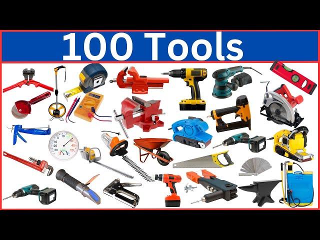 Tools Vocabulary || 100 Tool Names You Need to Know