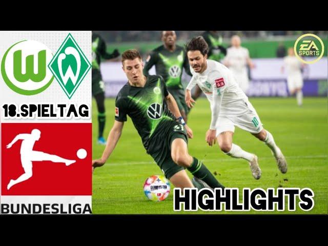 SV Werder Bremen vs VFL Wolfsburg 18.Spieltag Bundesliga Highlights