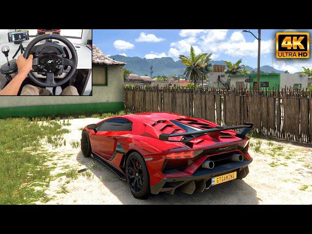 1200HP Lamborghini Aventador SVJ | Forza Horizon 5 | Thrustmaster T300RS gameplay