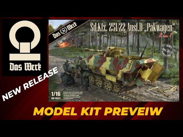 Das Werk  1/16 Sd.Kfz.251/22 Pakwagon plastic model kit preview