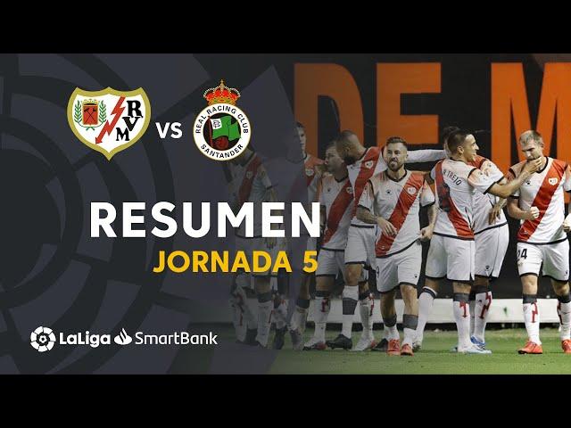 Highlights Rayo Vallecano vs Real Racing Club (2-0)