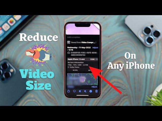 How to Compress Video File Size on iPhone! [iOS]