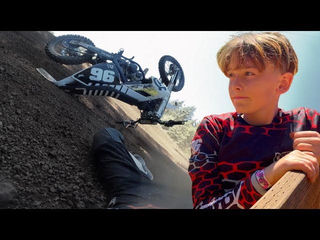 HE GAVE HIS ALL FOR THIS ONE | Supermini Wild MX Race 