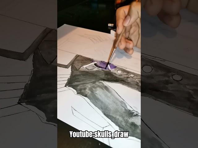 DRAWING TITAN TV MAN #skibiditoilet #art  #dibujo #tutorial #cameraman #tvman