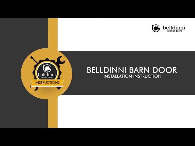 How to Install Sliding Barn Doors • Belldinni Installation Guide