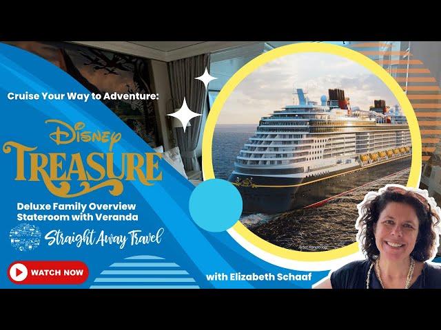 Disney Treasure Deluxe Family Oceanview Stateroom with Verandah Walkthrough