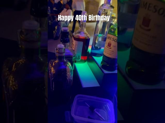 Watch Us Celebrate a 40th Birthday This Past Weekend #bartending #cocktailstime #40thbirthday