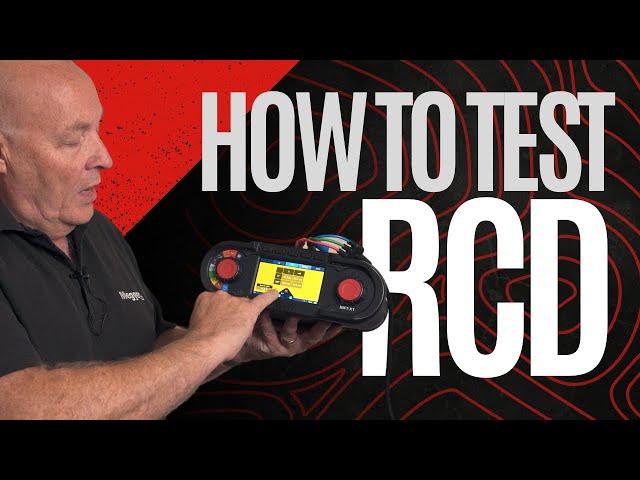 How to test an RCD with the Megger MFT X1