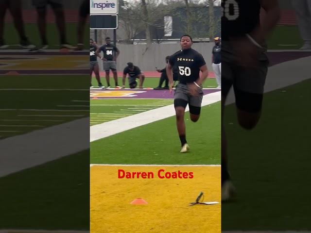 Darren Coates 40 yard dash #recruiting #uanext