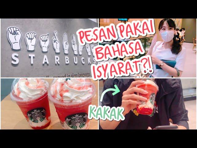 PESEN STARBUCKS PAKE BAHASA ISYARAT?!  STARBUCKS SIGN LANGUAGE IN JAPAN! BARENG KAKAK