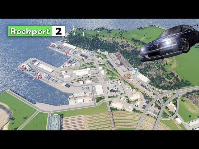 Building a Giant Industrial Port | Cities Skylines : Rockport 2