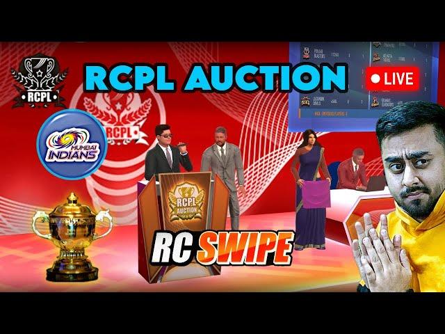 Live RCPL Auction with Mumbai Indians Team  RCPL 2025 - Real Cricket Swipe