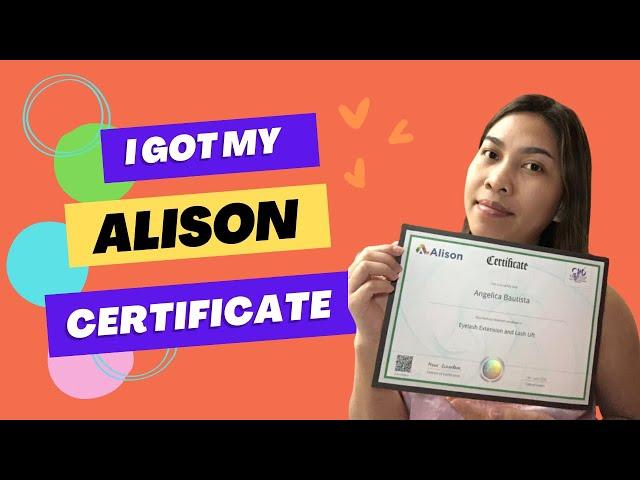 How I get my Alison Certificate legit online learning courses!