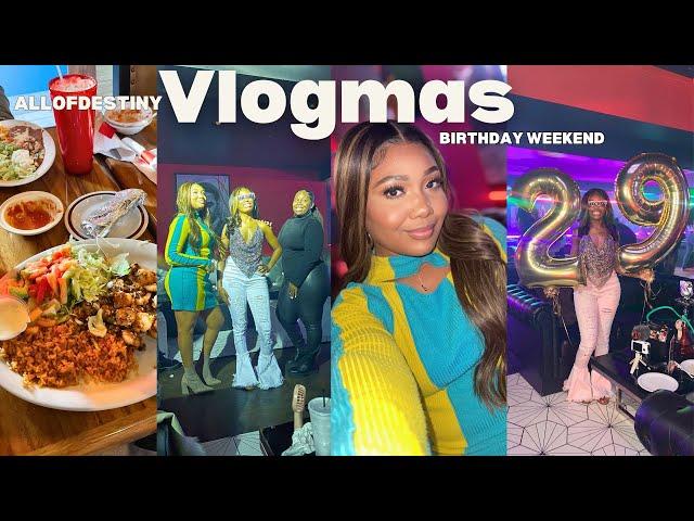 VLOGMAS EP 4: EPIC BIRTHDAY WEEKEND + RATCHET DESTINY + BEAUTY SUPPLY RUN + I Don’t FLUFF TREES