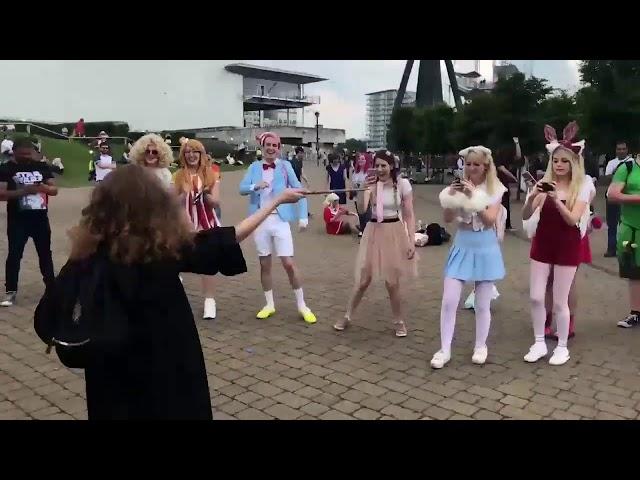 Longer Version: Hermione Granger cosplay dancing to Mario Bros theme remix | DANCING HERMIONE